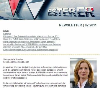 Esterer-Newsletter 01.2011
